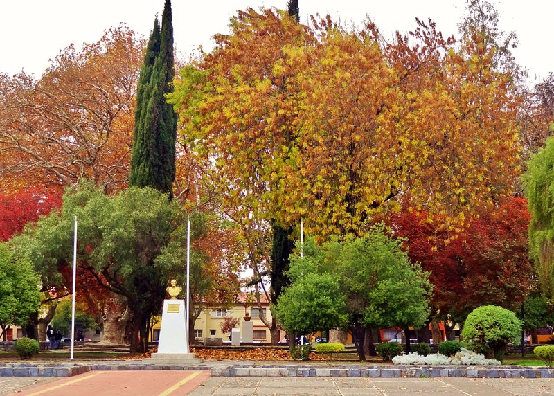 autumn plaza near my pension