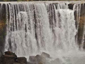Los Lajas Waterfalls in the dry season
