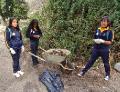 youth groups and the community came together to clean the river and campgrounds