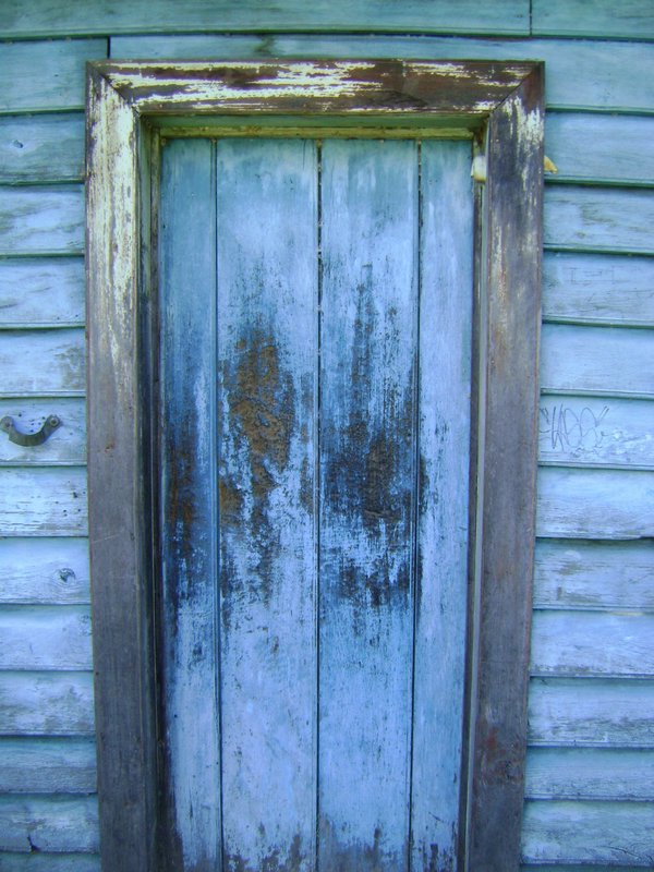 great painted wooden doorway