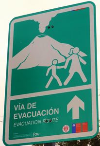  Evacuation route for volcanic eruption--oh now I feel safe!