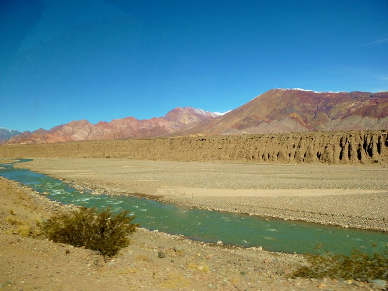 Mendoza River coming from the Andes