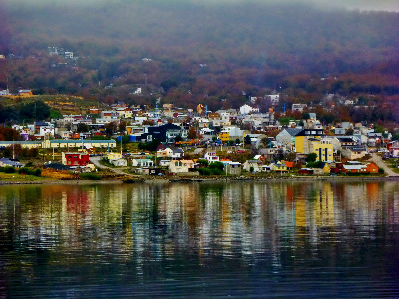 Ushuaia looking romantic in misty afternoon