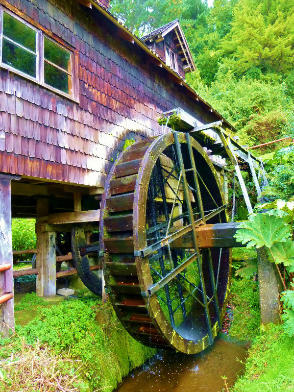 old waterwheel for grinding wheat