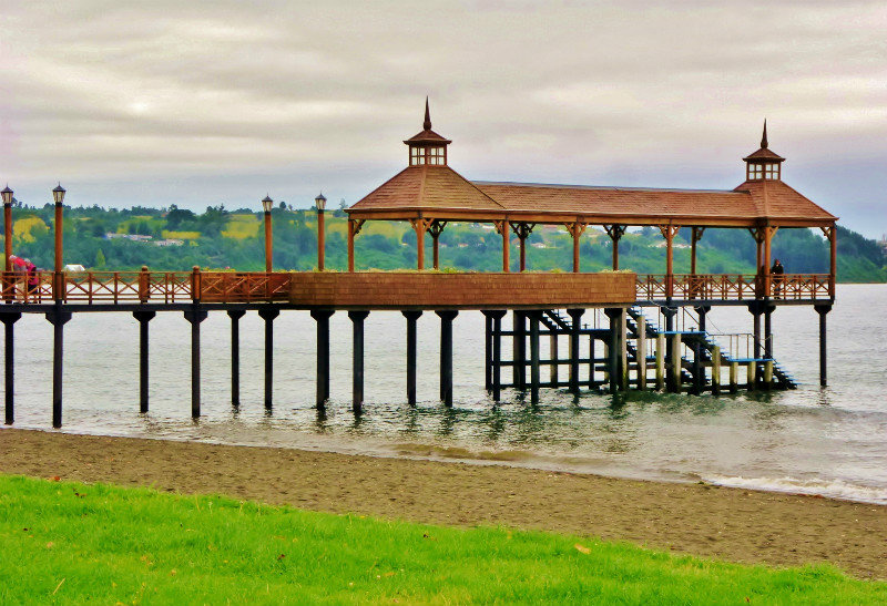 tourist pier on the lake