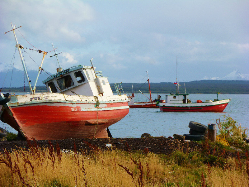fishing boats on the Last Hope Sound