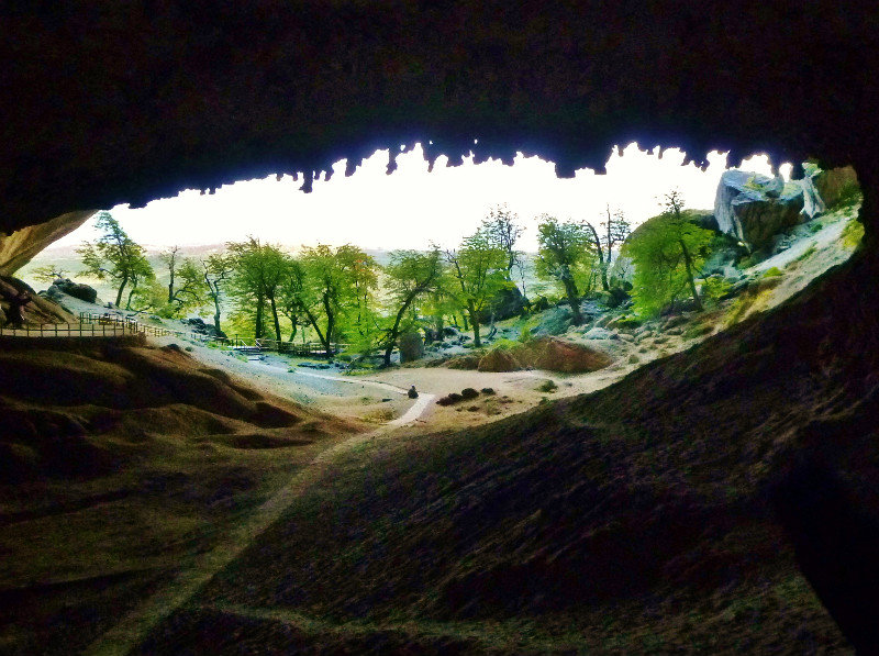 in the huge Cave of the Mylodon/giant sloth
