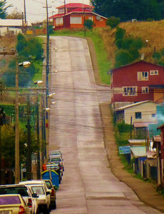 Chonchi's steep streets