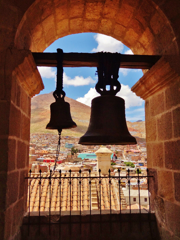  bell tower of San Francisco with Cerro Rico
