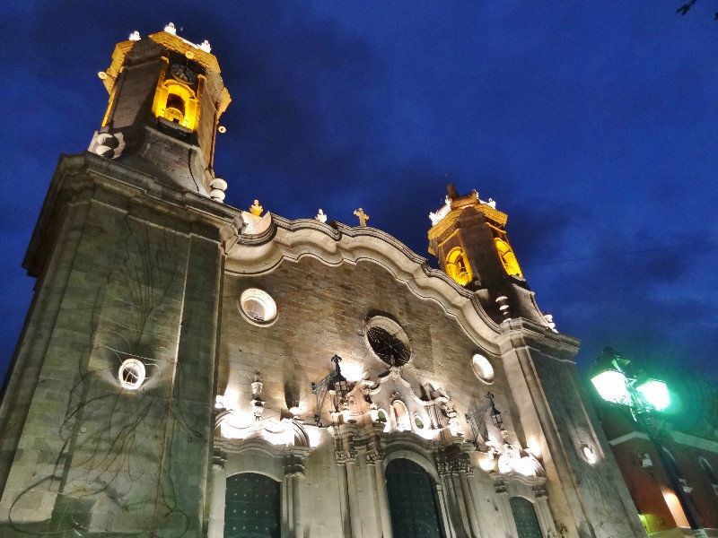 night illuminated cathedral