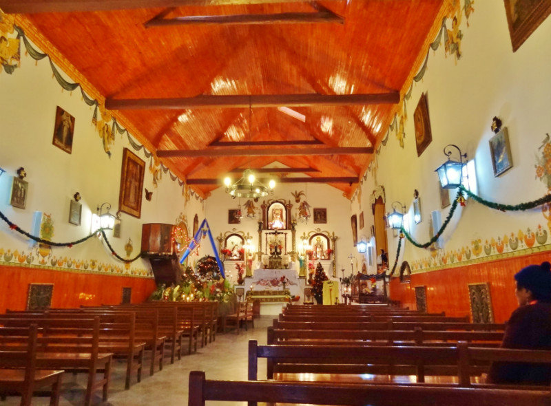 Very sweet church with native and Baroque decorations