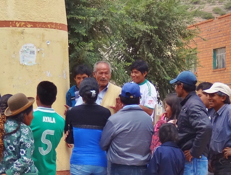 the storyteller--very popular in Bolivia