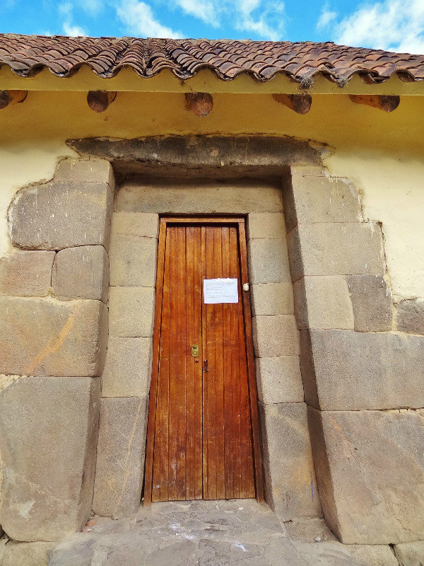 Incan doorway in town