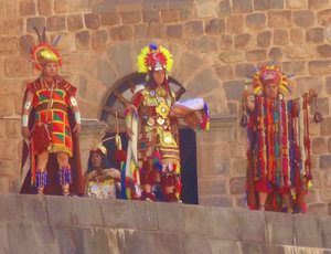  Incan nobles at Inti Raymi