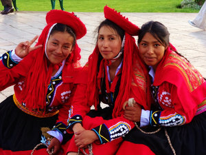 friendly, indigenous dancers