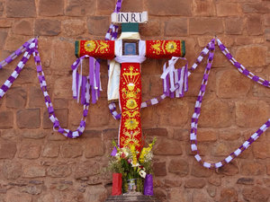22 Day of the Cross--dancing and new decorations for the crosses