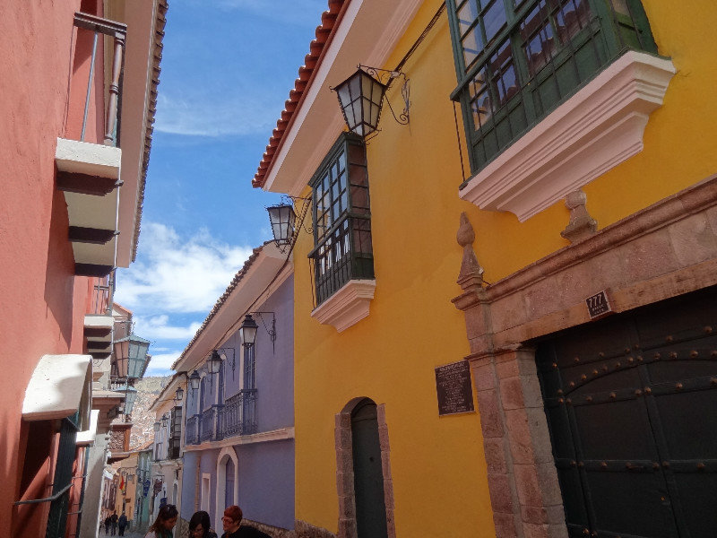 my favorite Jaen street--really the only one with intact colonial homes