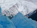 blue glacier & snow mountain