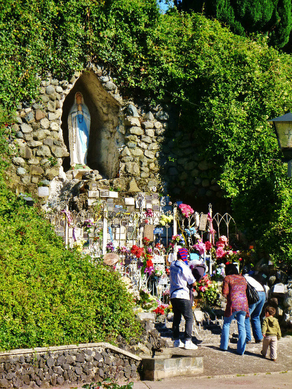 popular shrine & grotto below church