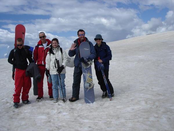 Snowboarding Group, Indian Himalayas