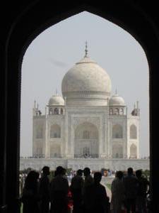 First View of the Taj
