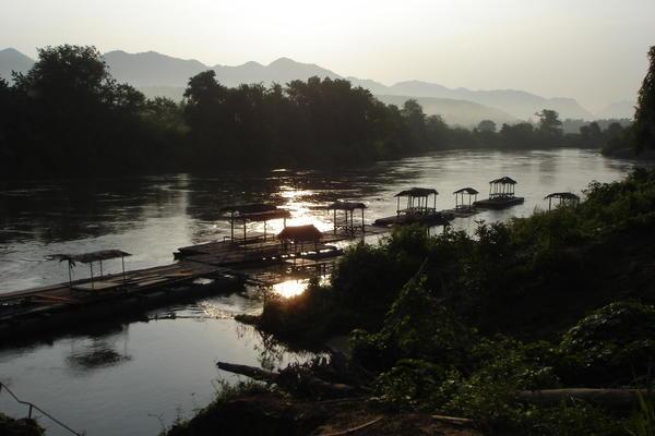 Dawn over the river Kwai