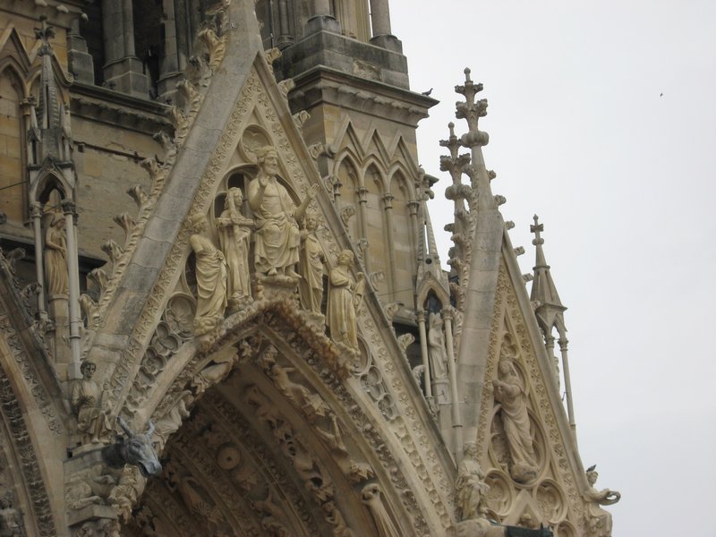 Reims Cathedral door way
