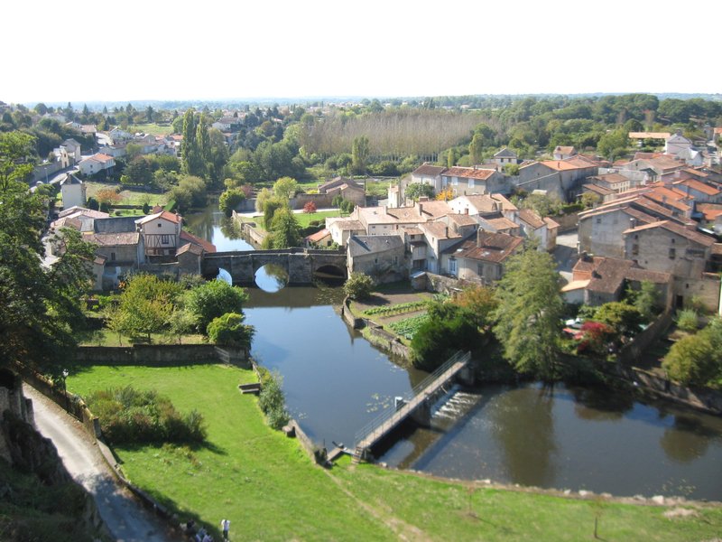 Parthenay from the hill