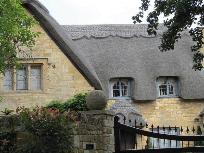 elaborate thatch roof