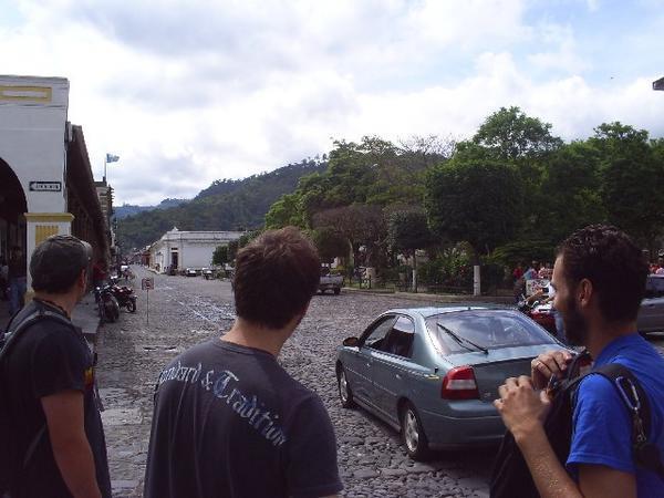 The town square in Antigua