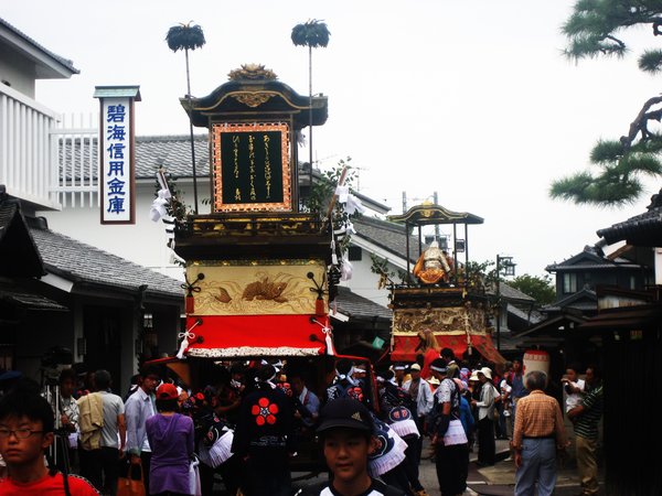The Parade of the 'dashi' at Arimatsu Festival
