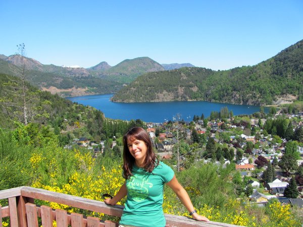 Moi avec San Martin de los Andes et son lac