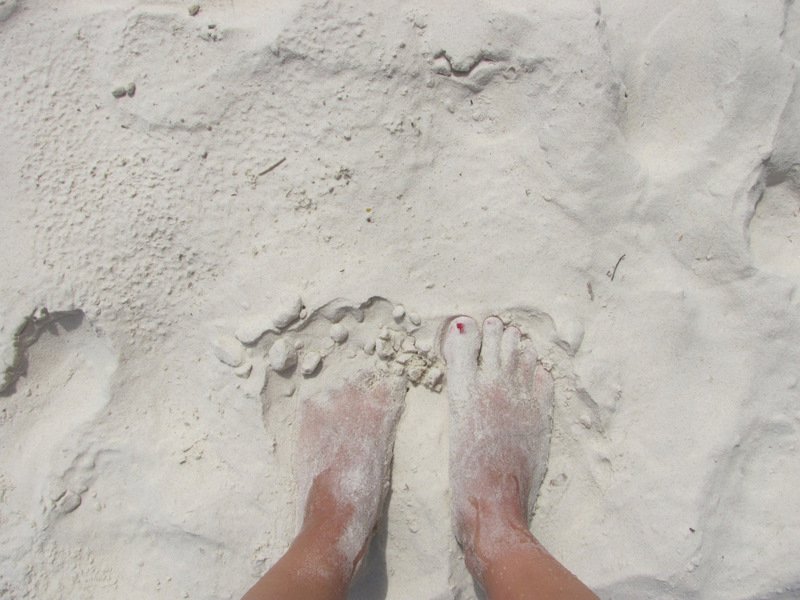 Le sable était comme de la farine...