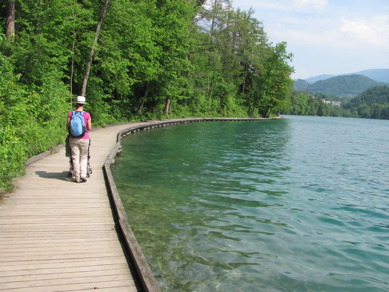 Promenade sur le bord du lac