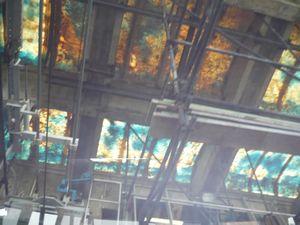Ceiling of the cable car station