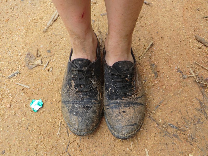 My feet after the trek