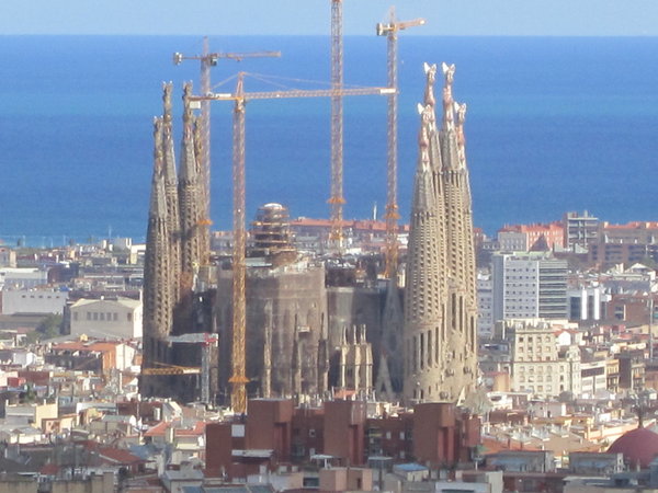 View of Sagrada Familia from Parc Guell