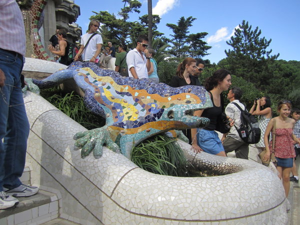 Antoni Gaudi Salamander in Parc Guell