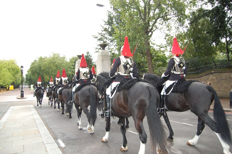Chivalry Guards at Wellington Arch, London