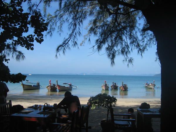 View from our breakfast table, Railay West