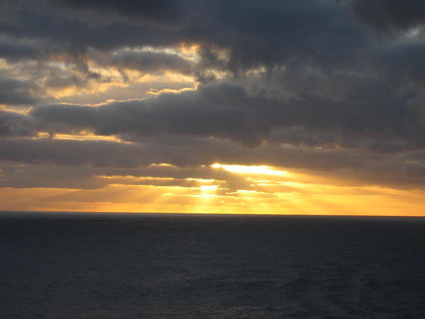 Sunset, Tasman Sea