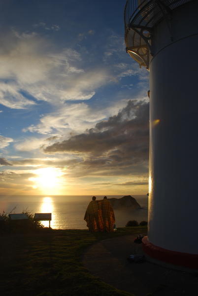 East Cape lighthouse - just after sunrise