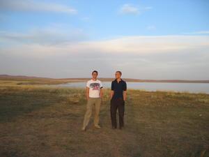 Daren and Tarald, Ogiy Lake, Mongolia