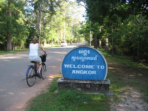 Cycling, the only way to see the sights, Angkor Wat