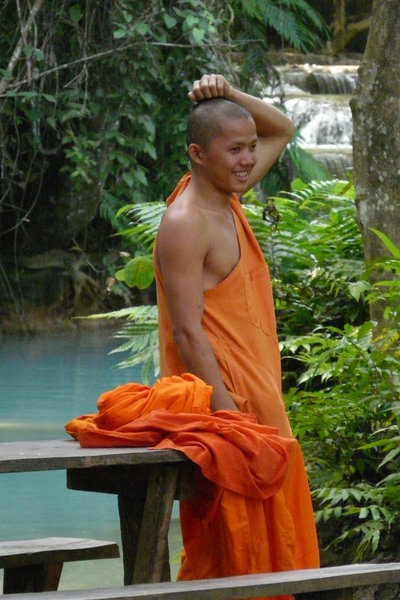 chilling monk