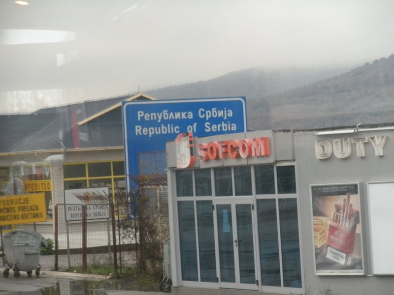 Entering Serbia