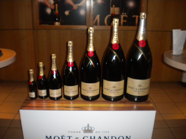 Range of Moet & Chandon Champagne