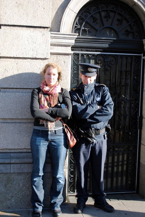 Hillary and a Policeman