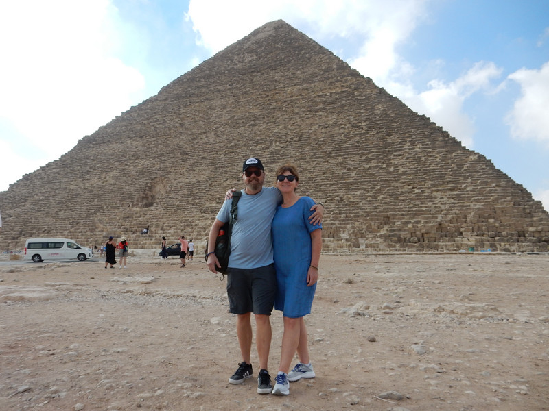 In front of the Great Pyramid