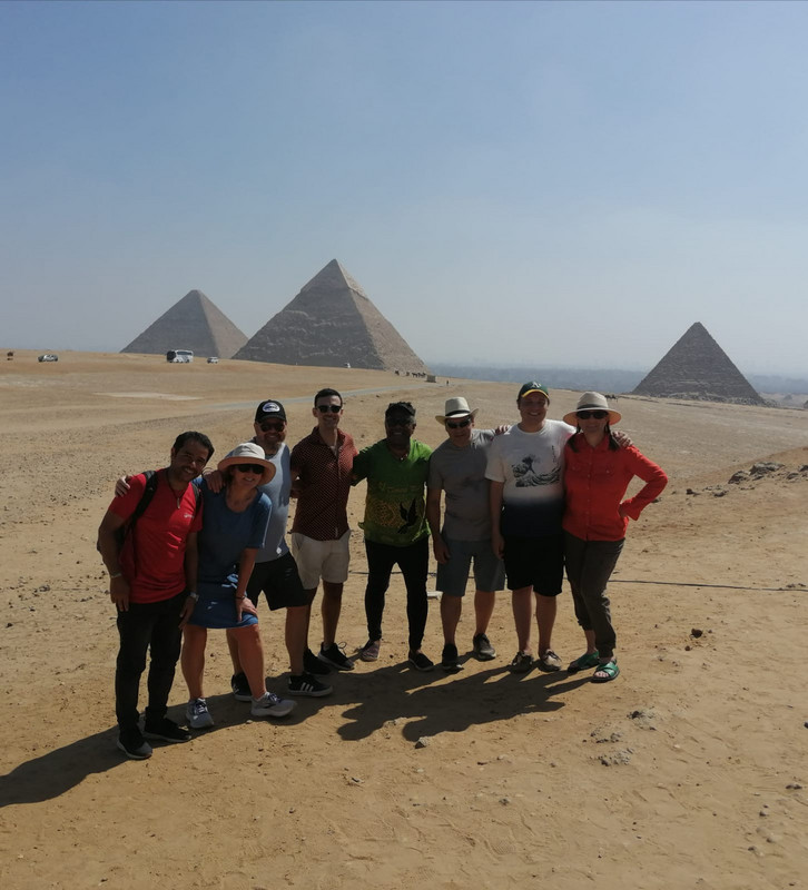 The gang at Giza